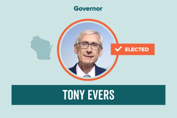 Evers Win Graphic
