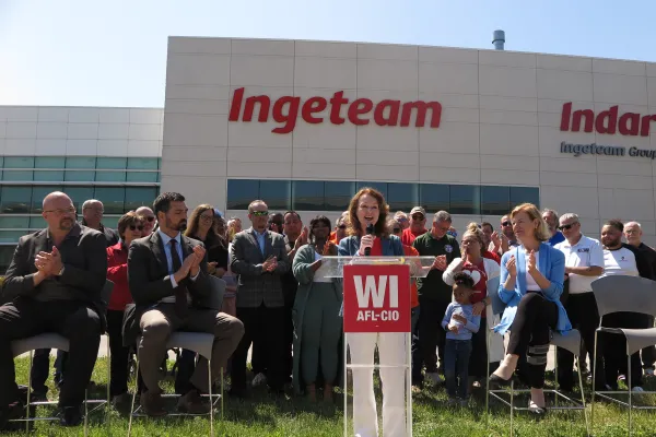 WI AFL-CIO endorsement event Tammy Baldwin