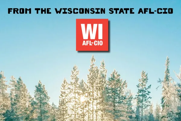 Happy Holidays from the WI AFL-CIO Graphic