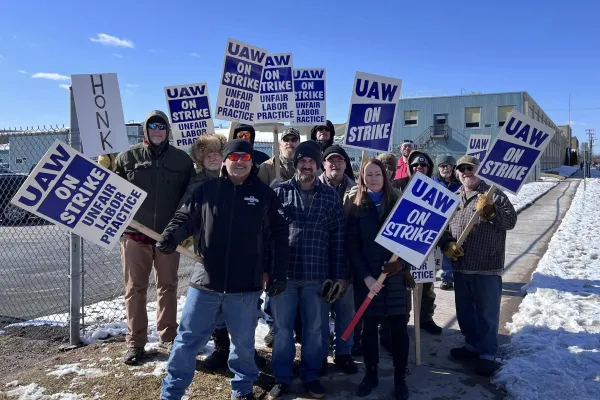 UAW Local 291 members on strike