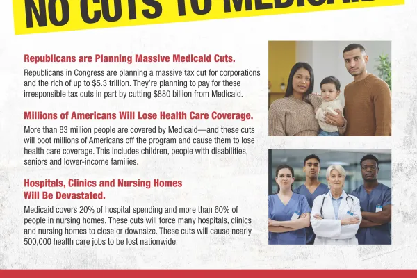 Flyer No Cuts to Medicaid 