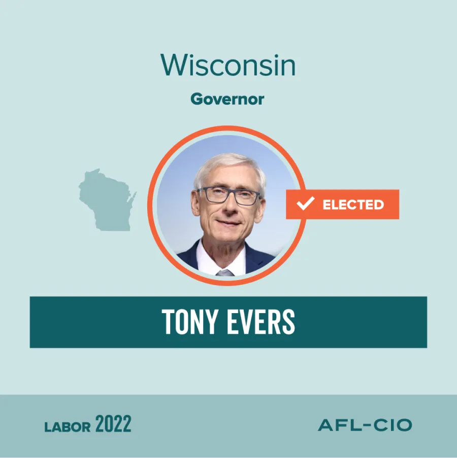 Evers Win Graphic
