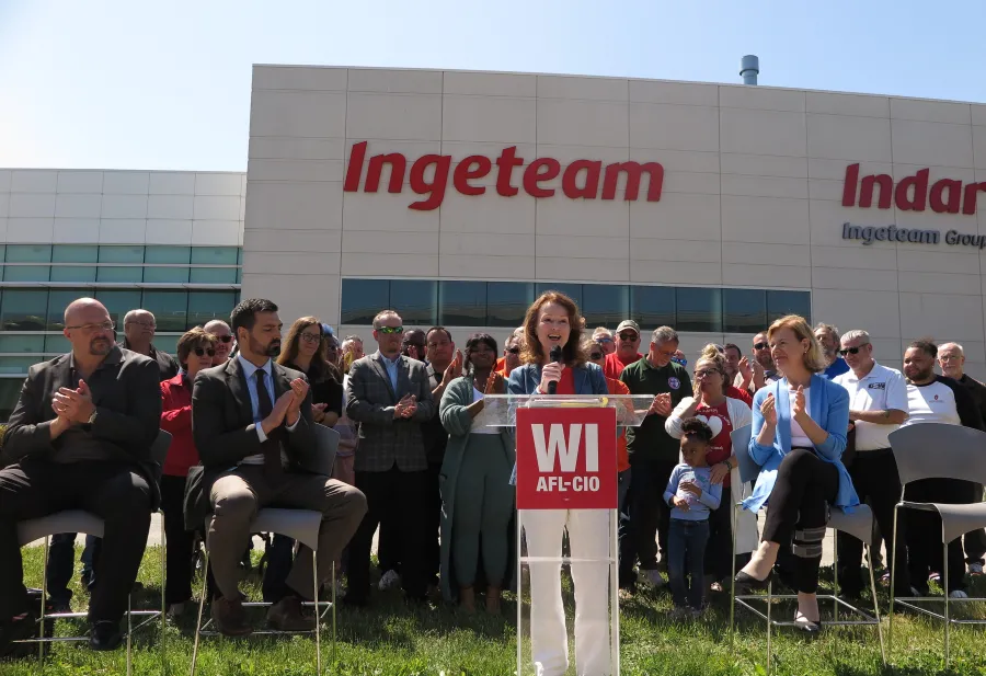 WI AFL-CIO endorsement event Tammy Baldwin