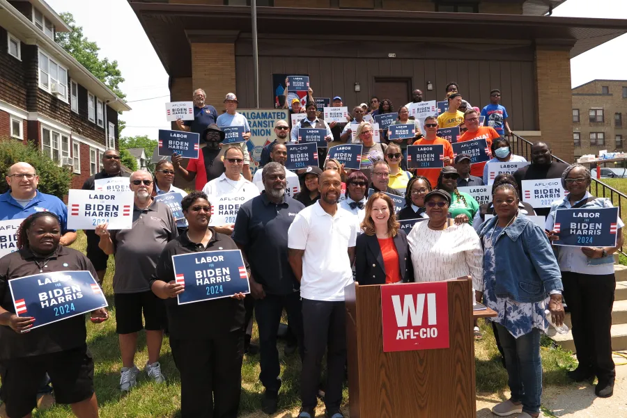 WI AFL-CIO Endorsement Event Biden Harris