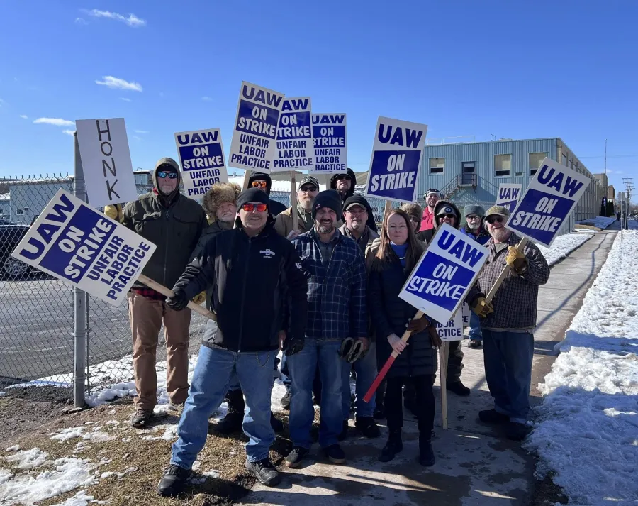 UAW Local 291 members on strike