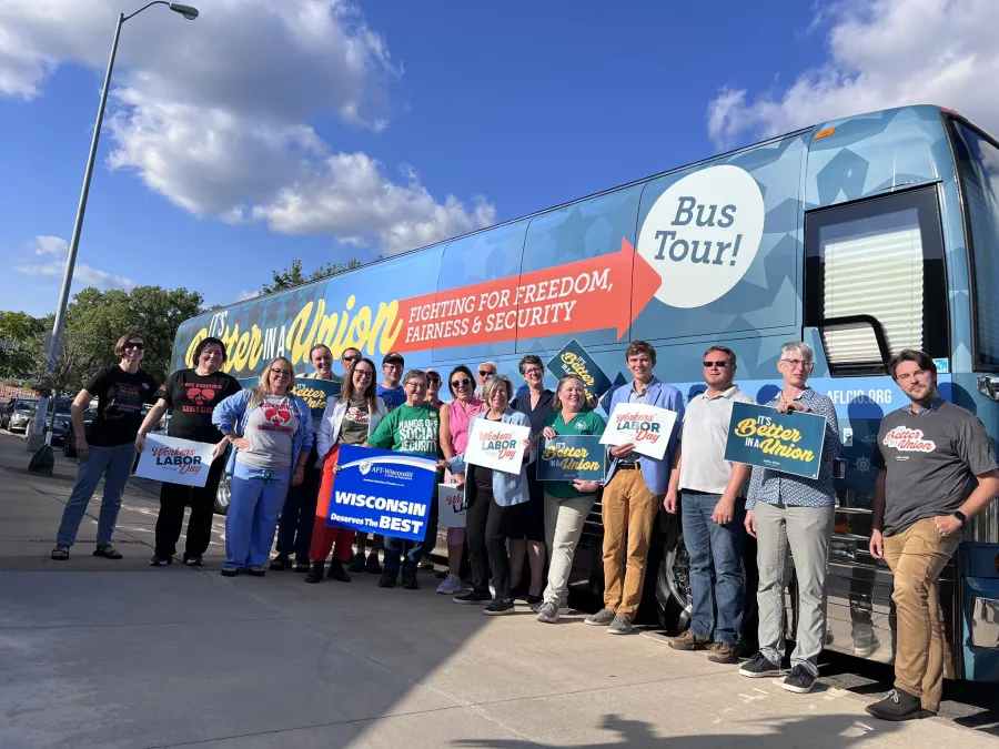 AFL-CIO Bus Tour