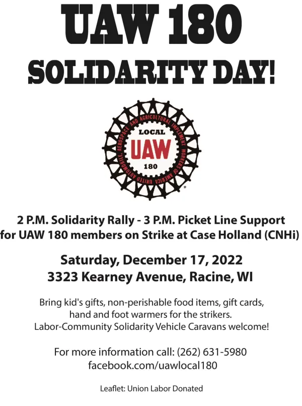 UAW Solidarity Day Flyer